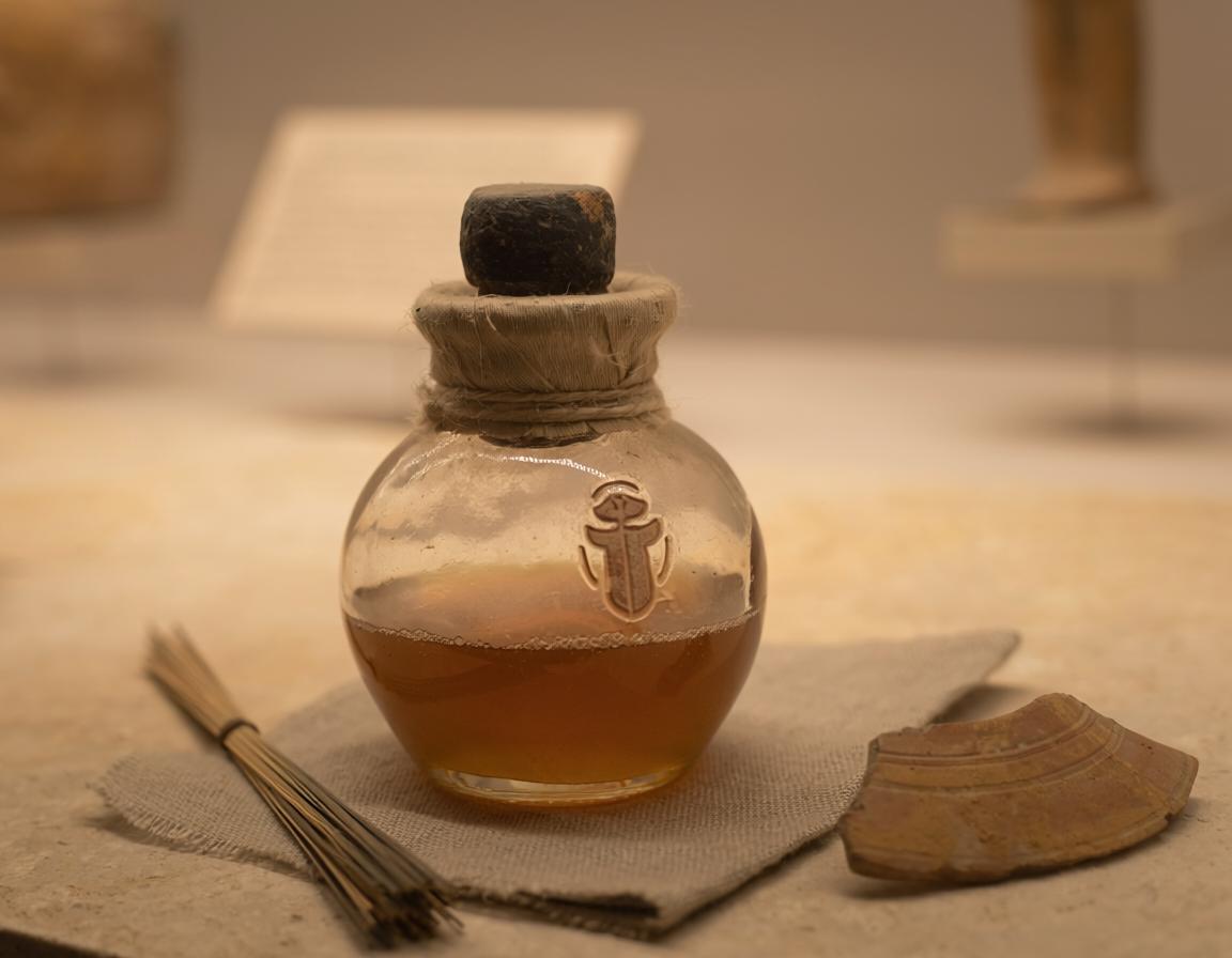 AI generated concept of ancient honey found in an Egyptian tomb
