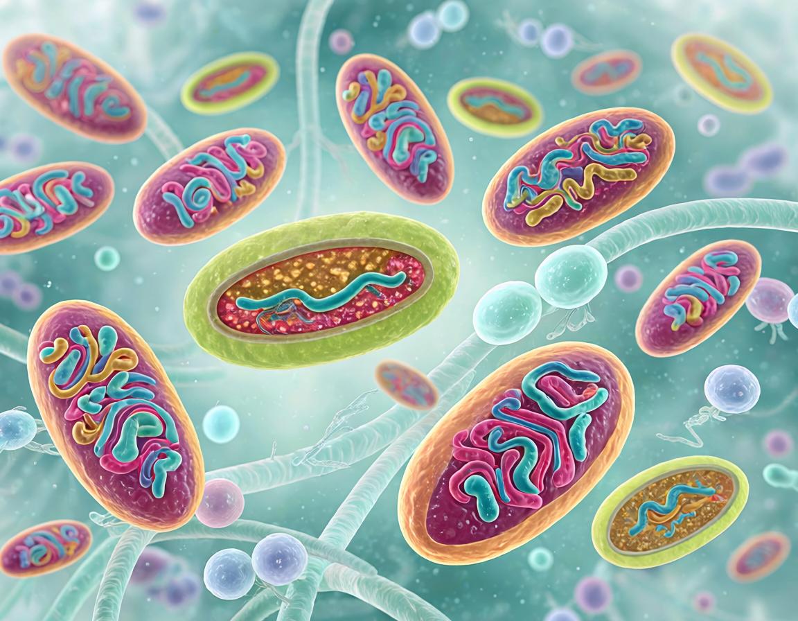 AI Generated concept of mitochondria