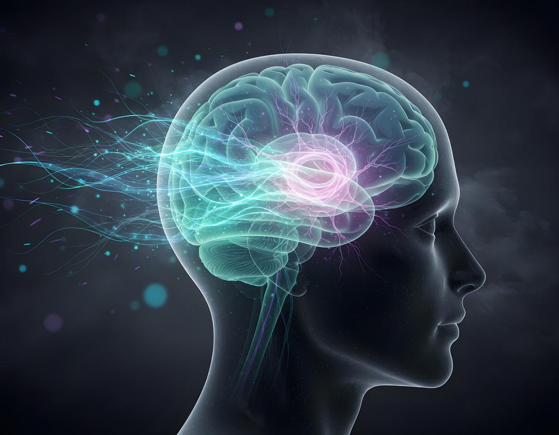 AI Generated science graphic of a Brain using energy