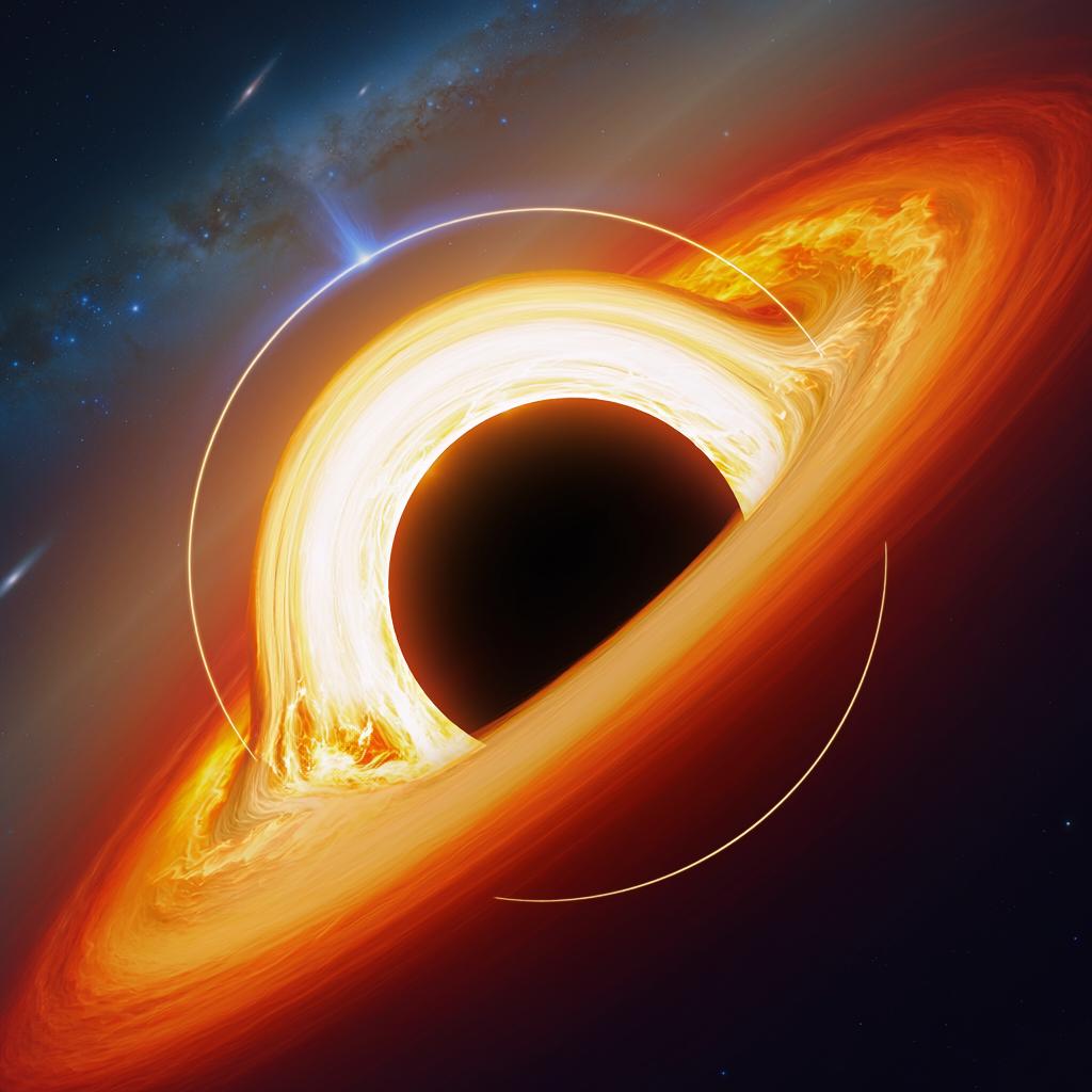 AI generated concept of TON618, a supermassive black hole