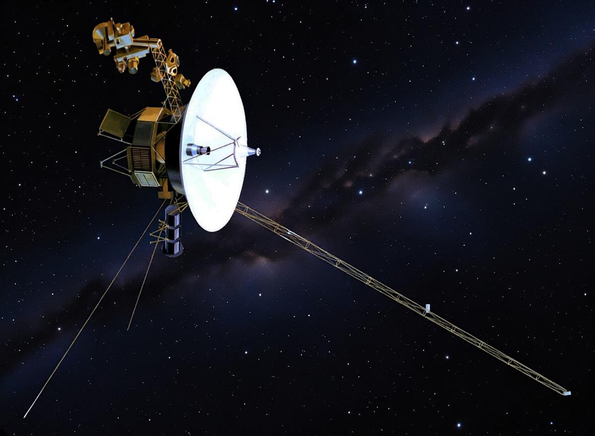 AI modified image of the Voyager 1 spacecraft