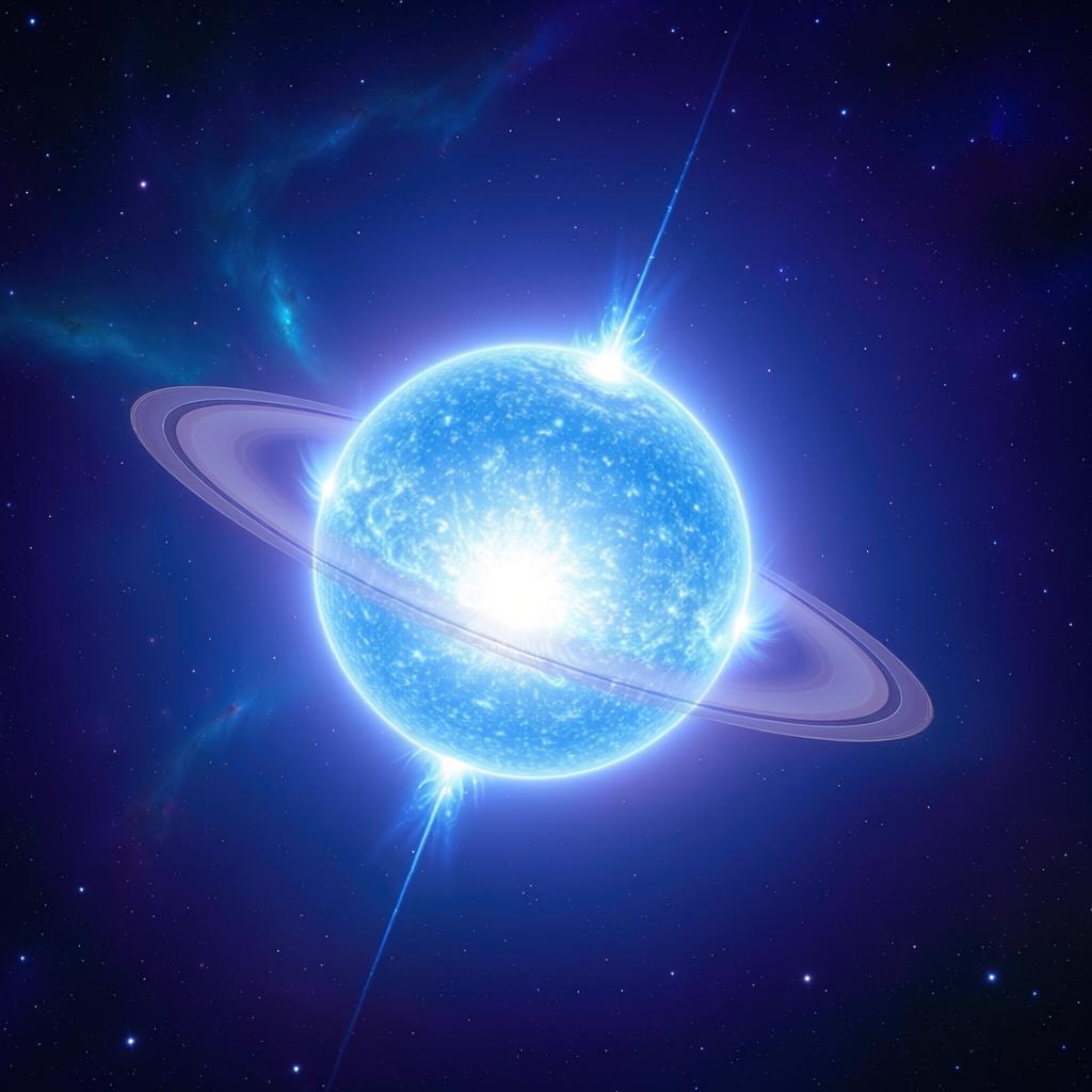 AI Generated concept of a Neutron Star
