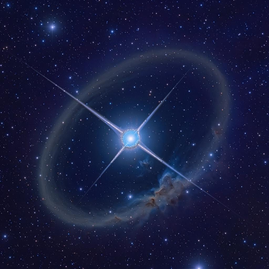 AI Generated concept of a neutron star