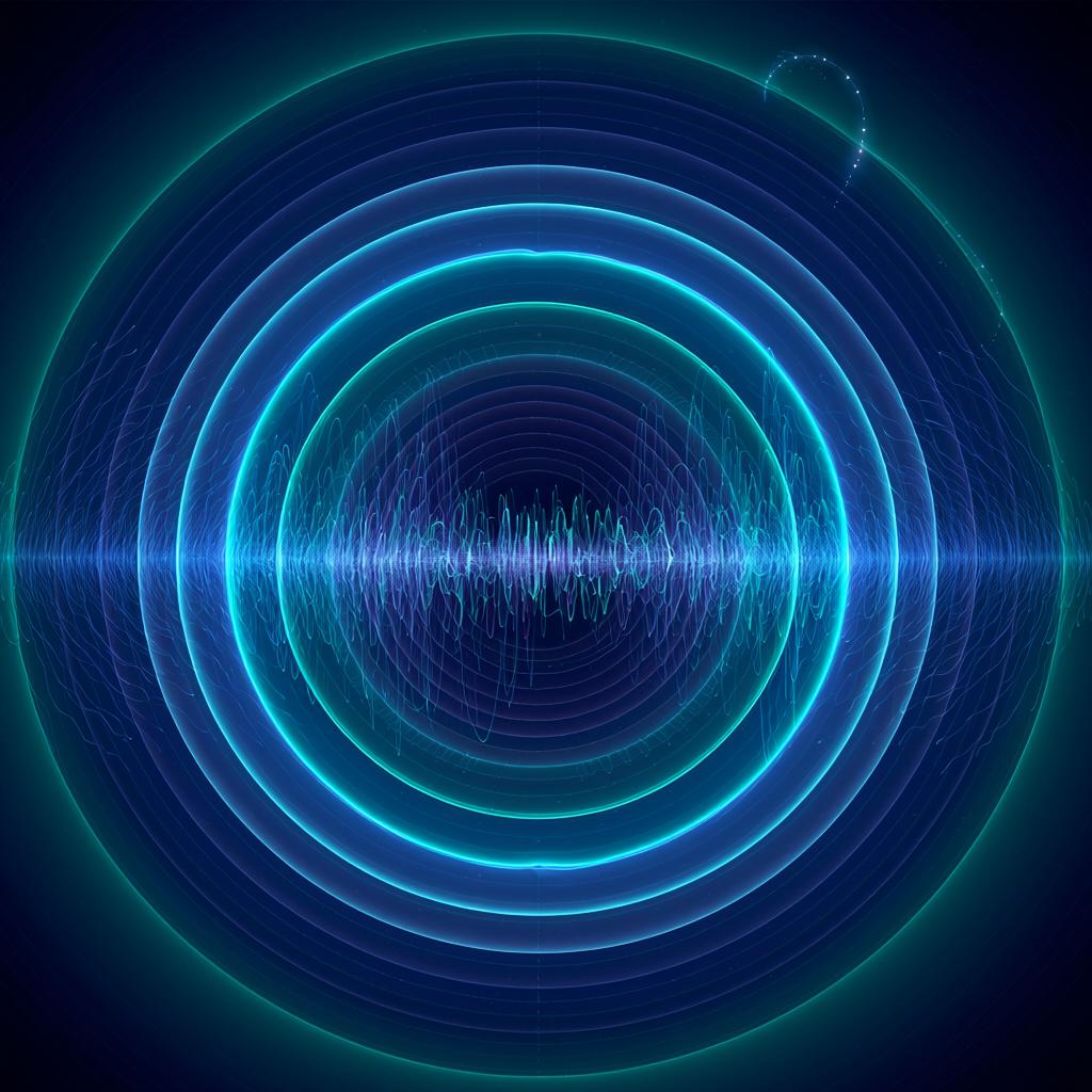 AI-generated depiction of ultrasound acoustic resonance